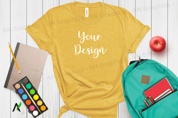 Back to School Bella Canvas Mockup - 078