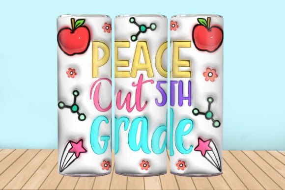 Back To School Inflated Tumbler Wrap