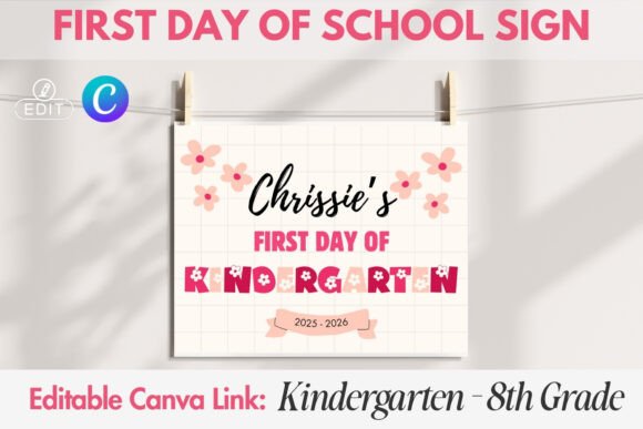 Back to School Sign Canva Template 2