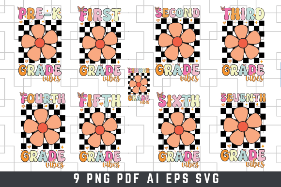 Back to School SVG Bundle for Grades