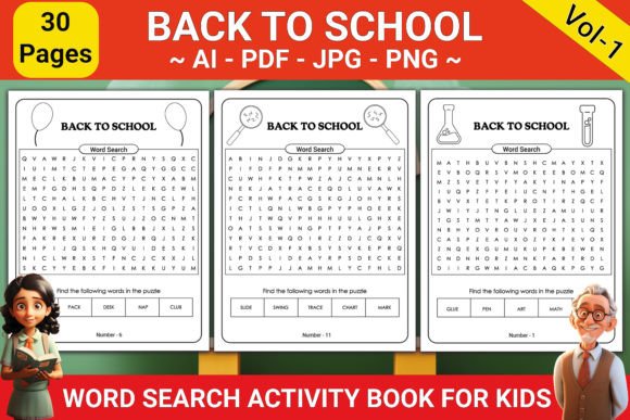 Back To School Word Search Activity Book: A Creative Resource for Educators and Enthusiasts