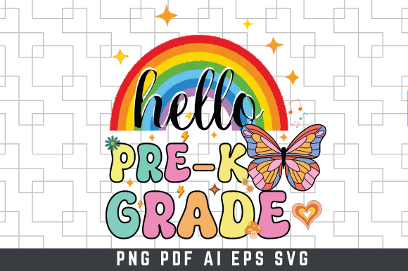 Hello PRE-K Grade - Back to School SVG: A Creative Asset for Modern Designers