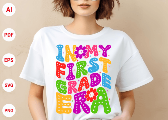 In My First Grade Era Back to School T-Shirt Design