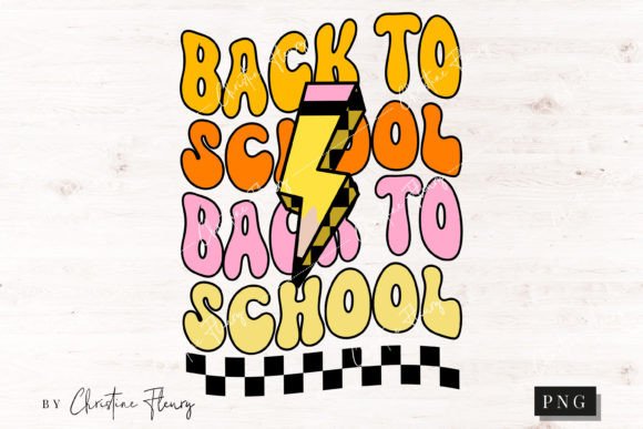 Retro Back to School PNG