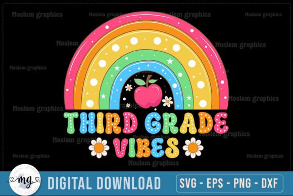 Third Grade Vibes - Back to School Quote: A Versatile Design for Creative Entrepreneurs